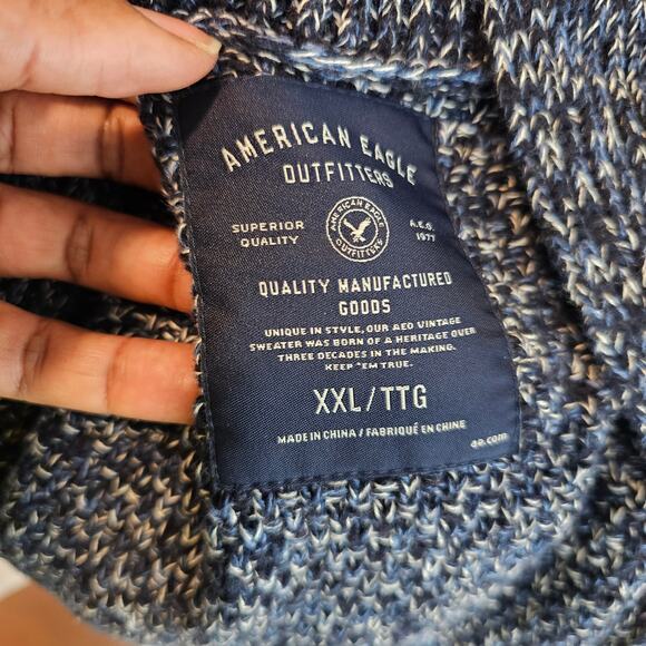 American Eagle Grey Shawl Cardigan Size XXL - Picture 6 of 6